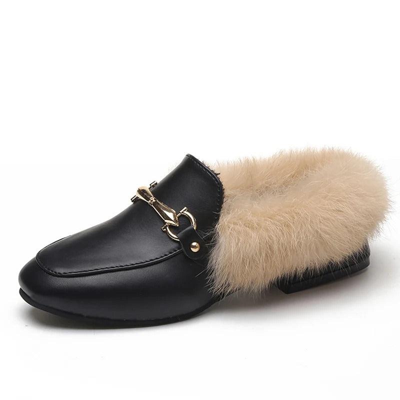 Fur Moccasin Slipper