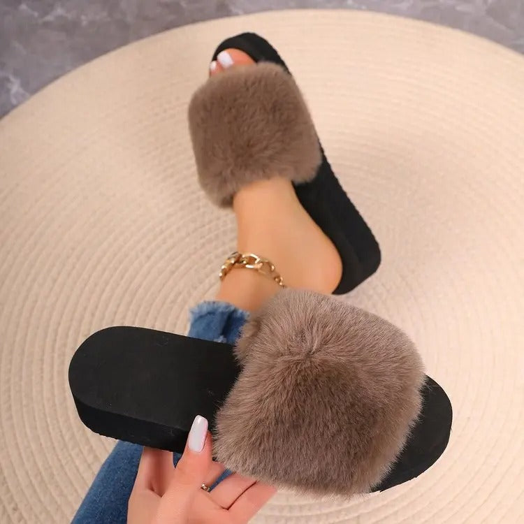 Jasmin Fur Slipper