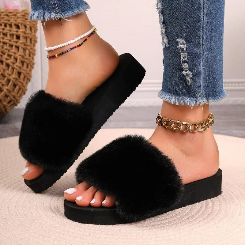 Jasmin Fur Slipper